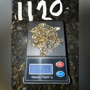 Gold chain 14k real Gold fígaro style